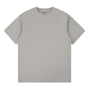 Lujo de gran tamaño 320gsm 100% algodón personalizado en blanco Boxy recortada camiseta para hombres DDP envío - Product Image 3