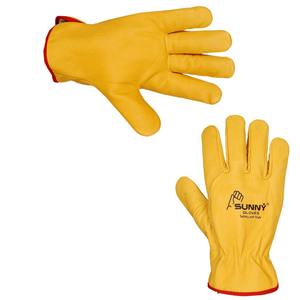 Gants de travail en cuir de vache, gants de chauffeur, multifonctionnels, pour camion, entrepôt, jardin, ferme, hommes, femmes, travaux de jardinage, extérieur - Product Image 4