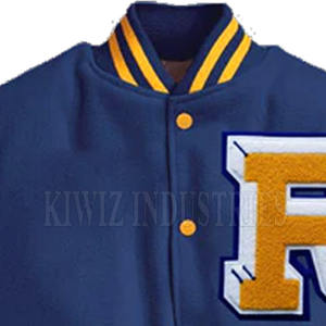 Vestes Letterman avec broderie personnalisée pour hommes Veste de baseball avec broderie Letterman Veste d'équipe sportive à prix réduit - Product Image 3