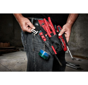 Pochette à outils utilitaire balistique de qualité supérieure et très résistante |   Étui de ceinture compact à 7 poches avec boucle de fixation rapide et coutures rivetées - Product Image 4