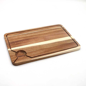 Tabla de Cortar y Bloque de Picar de Madera de Acacia Moderna Personalizada/al por Mayor - Ecológica, Apta para Lavavajillas, para Uso en Cocina y Catering - Product Image 2