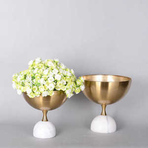 Bol à fruits de rangement rond en bois avec Base en métal solide bureau cuisine bol de service décor de stockage de bureau fait à la main 2023 - Product Image 2