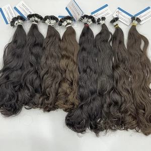 Extensions de cheveux en kératine de qualité supérieure, pointe plate, couleur naturelle, ondulées, haute qualité, meilleur prix de Thanh an Hair - Product Image 1