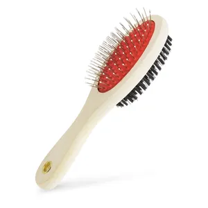 Brosse à double picots personnalisable pour animaux de compagnie, gadgets promotionnels sur mesure - Product Image 1