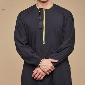 Nueva llegada 2025 vestido musulmán ropa casual al por mayor personalizado hombres moda ropa islámica Thobes adulto tamaño manga larga - Product Image 3