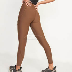 Leggings de sport pour femmes de haute qualité, taille élastique, unis, longueur intégrale, conçus pour l'entraînement physique, le yoga, les mouvements actifs, personnalisés - Product Image 2