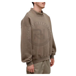 Sweat-shirt à col rond ample et respirant en polaire doublé pour femme, imprimé sur le devant, décontracté, automne-hiver, nouveau design - Product Image 3
