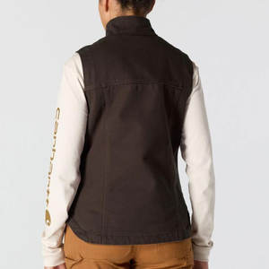 Chaleco de Lona de Alta Calidad para Mujer, Cortavientos Ligero con Bolsillo, Logotipo Personalizado, Transpirable, Invierno, Lavado - Product Image 2