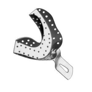 Protector bucal de acero inoxidable Autoclave Bandejas de impresión dental Bandejas de impresión de acero alemán para Dental Precio barato OEM - Product Image 2