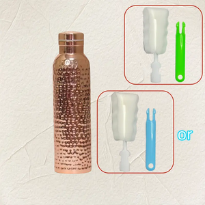 Handmade 950ML Pure Copper <b>Water</b> <b>Bottle</b> Ayurveda Health Benefit Sport Leak-Proof Instant Party Use High Demand Plastic Drinkware - Product Image 4