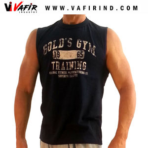 Débardeur de fitness en coton XXL pour hommes, décontracté, anti-bodybuilding, respirant, tricoté, logo personnalisé, OEM grande taille - Product Image 3