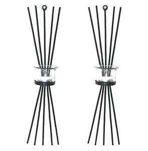 Black Metal Wall Sconce <b>Candle</b> <b>Holders</b> And Tealight for Home and Office Decor Wedding Party Events Decorative made india - Product Image 1