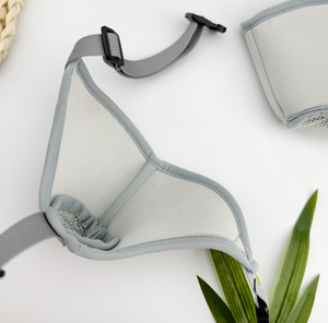 Bozal Ajustable para Mascotas, Transpirable, de Tela de Felpa, Anti-Mordidas, Anti-Lamido, Anti-Comida Accidental, Estilo Invernal - Product Image 4