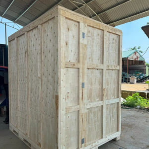 High Quality Recyclable Solid Box Plywood Shipping Crates <b>Moving</b> <b>Boxes</b> Durable Stackable Foldable Wooden Cargo Lift Van Model - Product Image 1