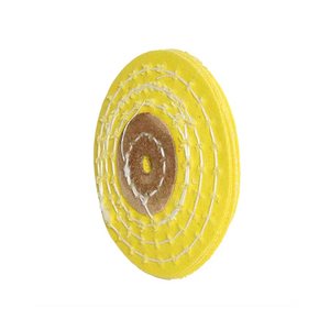 Ruedas pulidoras de algodón con borde de maquinilla de afeitar amarillo al mejor precio Producto abrasivo de calidad superior - Product Image 6