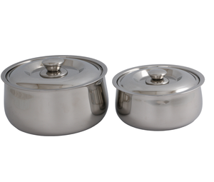 Ensemble de vente chaude de 2 plats de chauffe-plats alimentaires en acier inoxydable fini argent avec support pour mariage et plat d'hôtel au prix de gros - Product Image 1