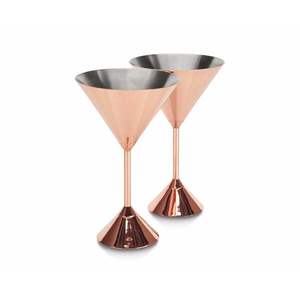 Verres à vin en métal plaqué or rose et argent vintage, verres à vin de bar durables pour les mariages, les cocktails et les boissons au soda-lime - Product Image 2