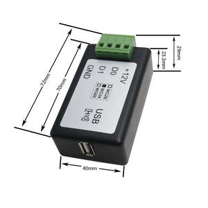 USB Máy Quét Mã Vạch <span class=keywords><strong>Wiegand</strong></span> kiểm soát truy cập Bảng điều khiển truy cập sinh trắc học để wiegand26/34 bits cho kiểm soát truy cập sản phẩm - Product Image 2