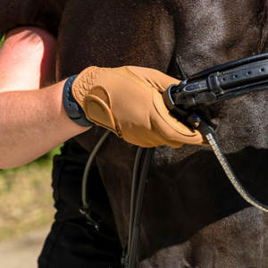 Gants d'équitation pour hommes, logo personnalisé, cuir de mouton, antidérapants, respirants, prix de gros pour usage sportif - Product Image 3