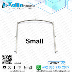 Ensemble manuel de 3 cadres de barrage en caoutchouc en acier inoxydable (petites, moyennes et grandes tailles) pour usage dentaire - Product Image 2