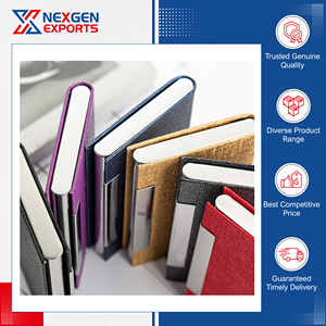 Porte-cartes en cuir véritable magnétique de luxe, best-seller, de la plus haute qualité, Nexgen Exports, 35 mm d'épaisseur, 70 g, léger, pour le bureau - Product Image 5