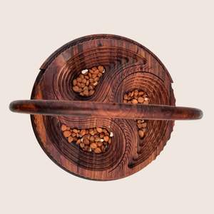 Plateau à ressort Plateau à fruits secs en bois, Plateau à ressort pour fruits secs, Plateau à ressort pour fruits secs en bois fait à la main - Product Image 3