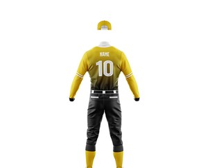 Uniforme de Béisbol con Estampado Personalizado, Tela Transpirable y Material de Alta Calidad, Precio al por Mayor, Uniformes de Béisbol al por Mayor - Product Image 2