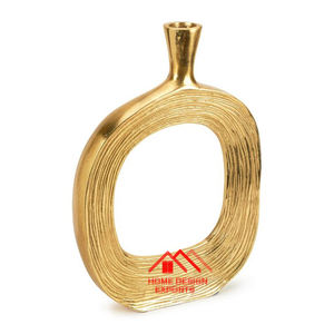 Nuevo diseño, jarrón de aluminio y Metal, decoración de jardín, superventas, forma ovalada, mesa decorativa, jarrón de Metal, centros de mesa de boda - Product Image 5