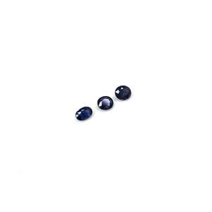Saphir bleu naturel de Madagascar non chauffé, ovales, 3,65 carats, taille brillant, pierre précieuse en vrac, pierre facettée marquise - Product Image 3