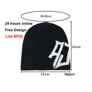 Gorros de Punto de Mohair con Diseño Gráfico Personalizado al por Mayor, Gorros de Piel con Diseño Vintage de Otoño Invierno - Product Image 6