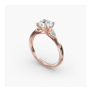 Bague de fiançailles à trois pierres de diamant d'inspiration vintage – Qualité supérieure avec un design élégant et intemporel - Product Image 1