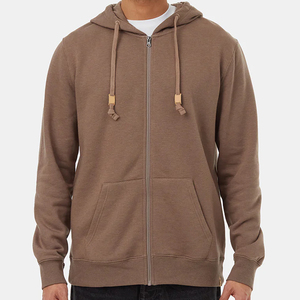 Fleece Full Zip Hoodie for Men Cotton Cotton Mens Hooded Jacket Custom Sweatshirts With Hooded Zip up Sweatshirt - Product Image 4