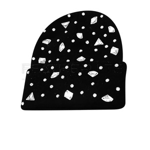 OEM 2024 logotipo personalizado de los hombres de invierno para correr gorros con diamantes de imitación diseño de su propio gorro - Product Image 5