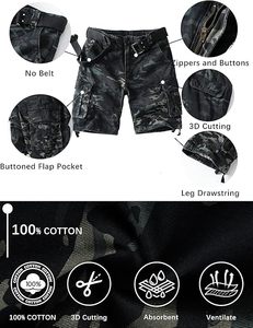 Pantalones Cargo con logotipo personalizado de calidad superior para hombres, ropa de calle cómoda con múltiples bolsillos utilitarios - Product Image 3