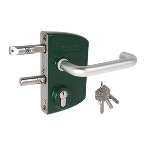 Zamek antypaniczny Locinox LPKQ, na profil 40 i 60 mm, zielony (RAL 6005), jednostronna klamka - Product Image 1
