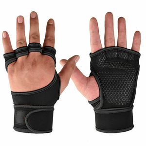 Guantes de gimnasio con estampado de logotipo personalizado Guantes de medio dedo con estampado de logotipo personalizado Entrenamiento físico Entrenamiento Levantamiento de pesas Unisex Adultos - Product Image 6