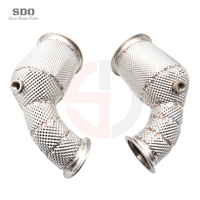Tubo de Escape de Alto Rendimiento de Acero Inoxidable SDO con Protector Térmico y Tubo Flexible para Porsche Panamera 971 2.9T 2017-2026