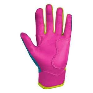 Vente directe d'usine Gants de frappe de baseball unisexes personnalisés Qualité supérieure Matériel respirant en polyester/coton Boucle à crochets - Product Image 6