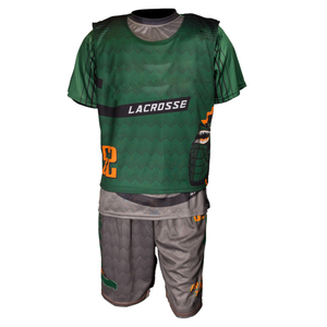Unisex Plus Size Lacrosse Team Uniform Quick Dry Breathable Four-Way Stretch Elastic Waist Jersey Shorts Set Bulk Custom Logo - Product Image 3