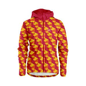 Veste de course légère en nylon 100% avec capuche, fermeture éclair, imperméable, respirante et coupe-vent, idéale pour le printemps - Product Image 4