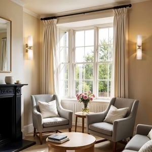 Modern Glass Double Wall Sconce Elegant Dual <b>Light</b> Fixture for <b>Hallway</b> Bedroom or Bathroom Wall Lighting Decor - Product Image 3