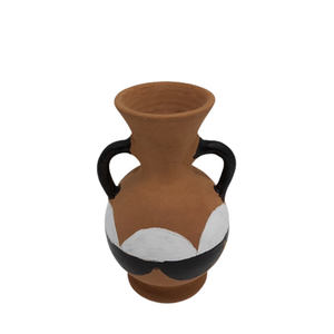 Vase à fleurs rond en aluminium avec gravure Texture noire Couleur Design moderne Jardinière en métal pour la décoration de la maison et du jardin - Product Image 5