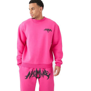 <b>Mens</b> Custom <b>Baggy</b> Fit Oversized Loose Tracksuit Two Piece Set Wholesale Hoodie and <b>Jogger</b> Supplier for Streetwear Fashion - Product Image 3