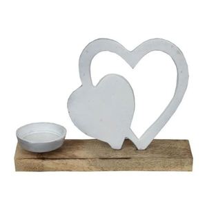 Recién llegado, árbol de Navidad de aluminio hecho a mano y 4 T-Light Silver acabado en Base redonda de madera, regalos de decoración para el hogar y el Hotel - Product Image 6