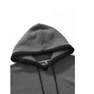 Nouveau design – Sweat à capuche d'hiver personnalisé en molleton épais 400g, coupe oversize et carrée, anti-boulochage, 100% coton pour homme - Product Image 6