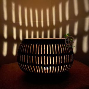 Lámpara decorativa de coco de forma redonda, de alta calidad, para regalo de Navidad, decoración ecológica para el hogar, hecha de NATURAL - Product Image 6