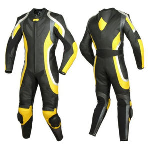 Traje de moto de hombre personalizado último diseño hecho de cuero genuino Venta caliente Racing Fashion Bike Riding Suits - Product Image 5