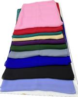Écharpe en mousseline de soie perlée unie, douce et légère, pour femme, longue, 14 nuances, OEM ODM personnalisable, vente en gros