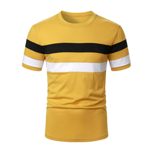 Venta al por mayor de diseño personalizado impresión del logotipo de los hombres Casual Stock a granel mezcla de ropa de manga corta de verano camiseta para hombres - Product Image 1