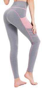 Mallas de gimnasio de cintura alta con logotipo personalizado, pantalones de correr sin costuras con cordón para mujer, pantalones de yoga informales de cintura alta - Product Image 5